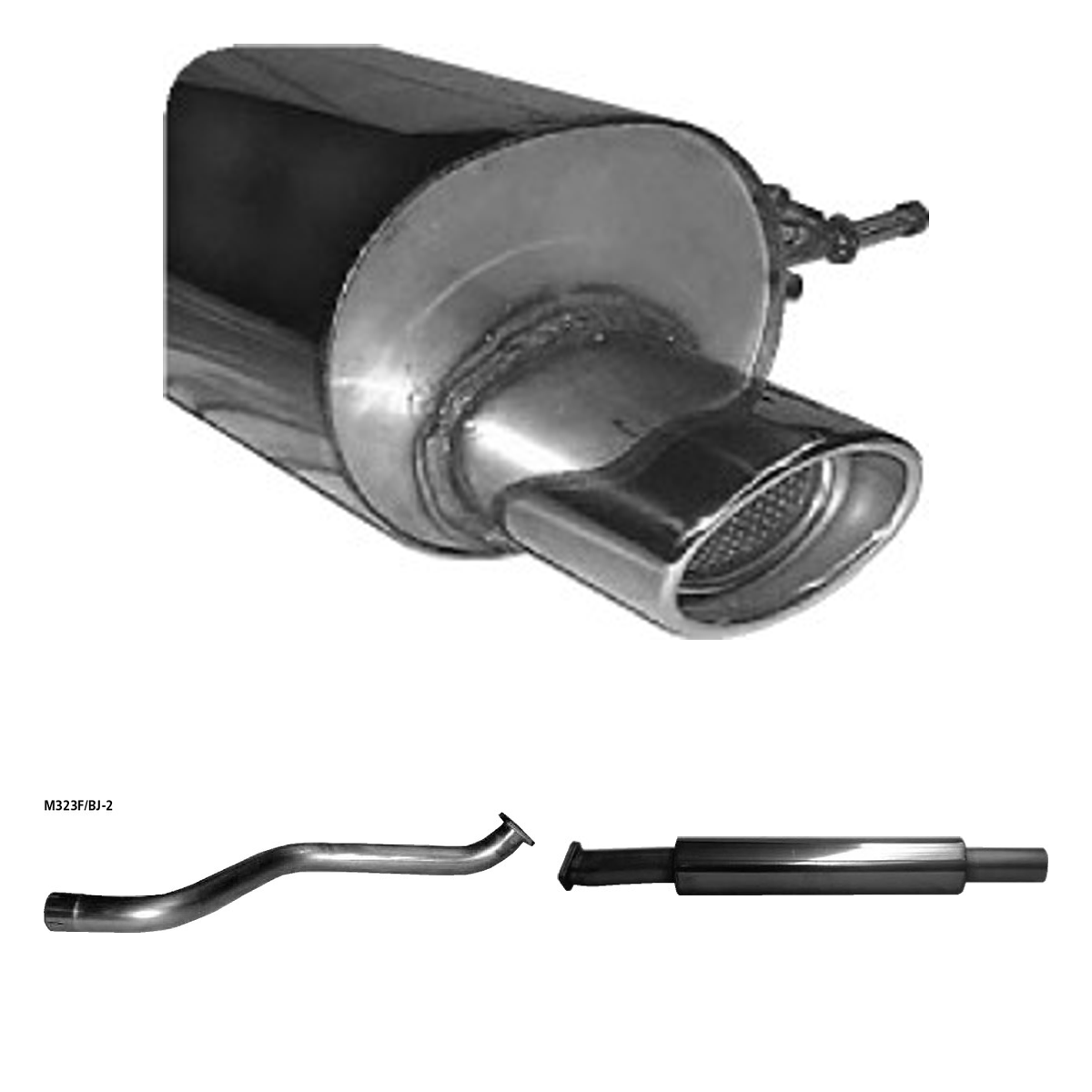 Bastuck Komplettanlage Single – Mazda 323 323 F/Typ BJ