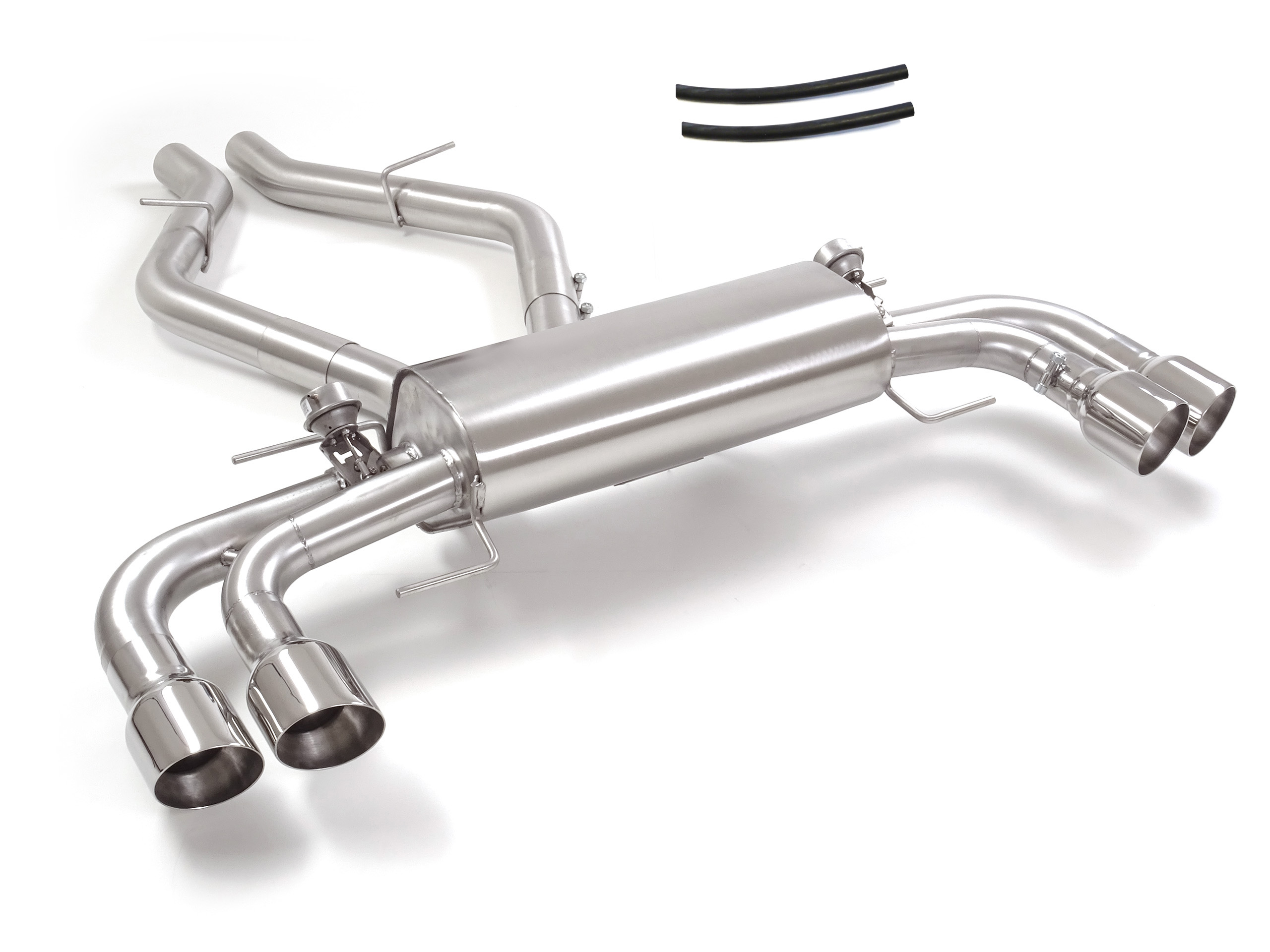 Sportauspuff Alfa Romeo Giulia Quadrifoglio 2x102mm Klappe ECE | Ragazzon