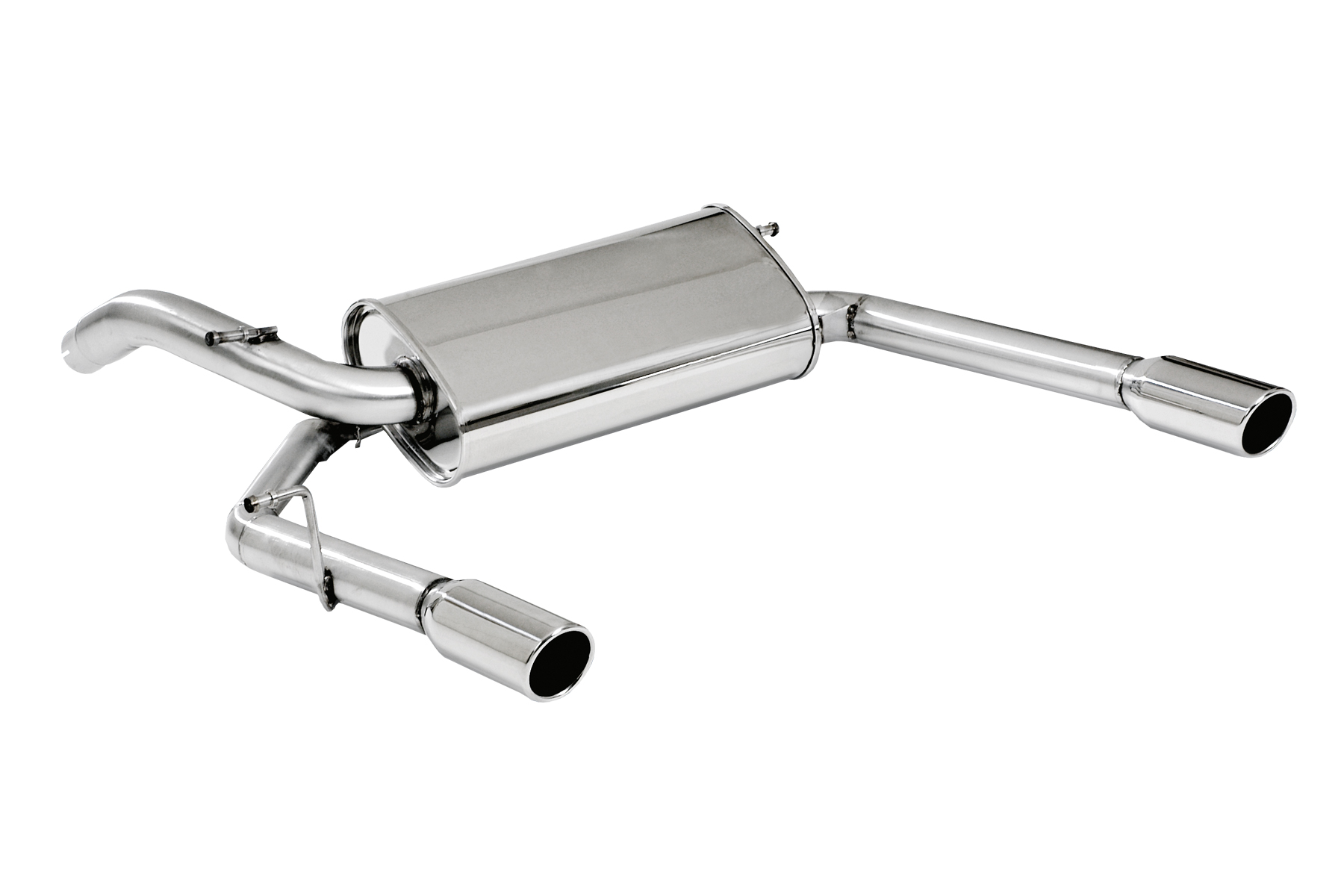 BN-Pipes Endschalldämpfer Audi A2 8Z Edelstahl 60/52mm 2-flutig