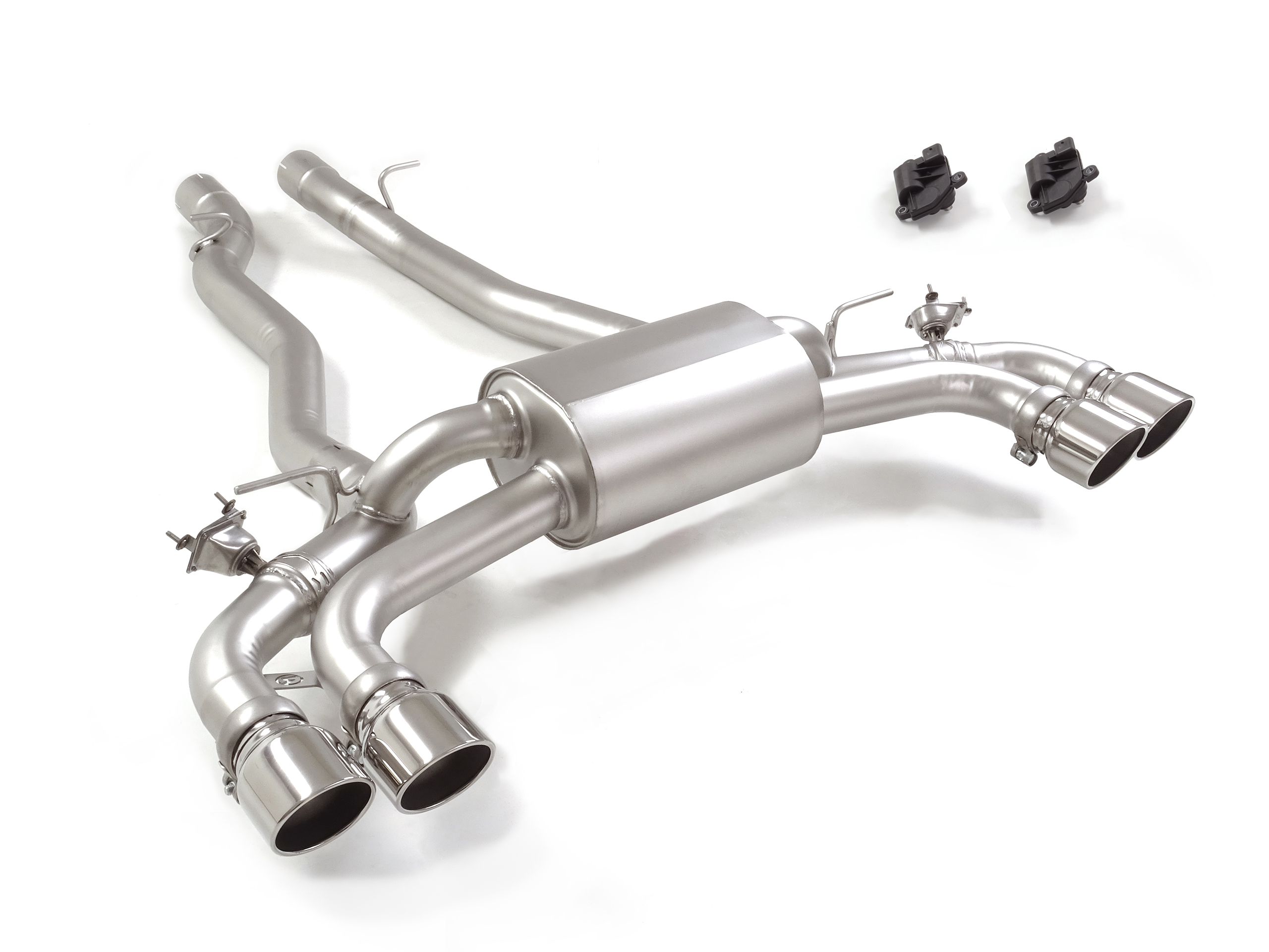 Sportauspuff BMW M5 G90 2x102mm mit Klappe ECE | Ragazzon