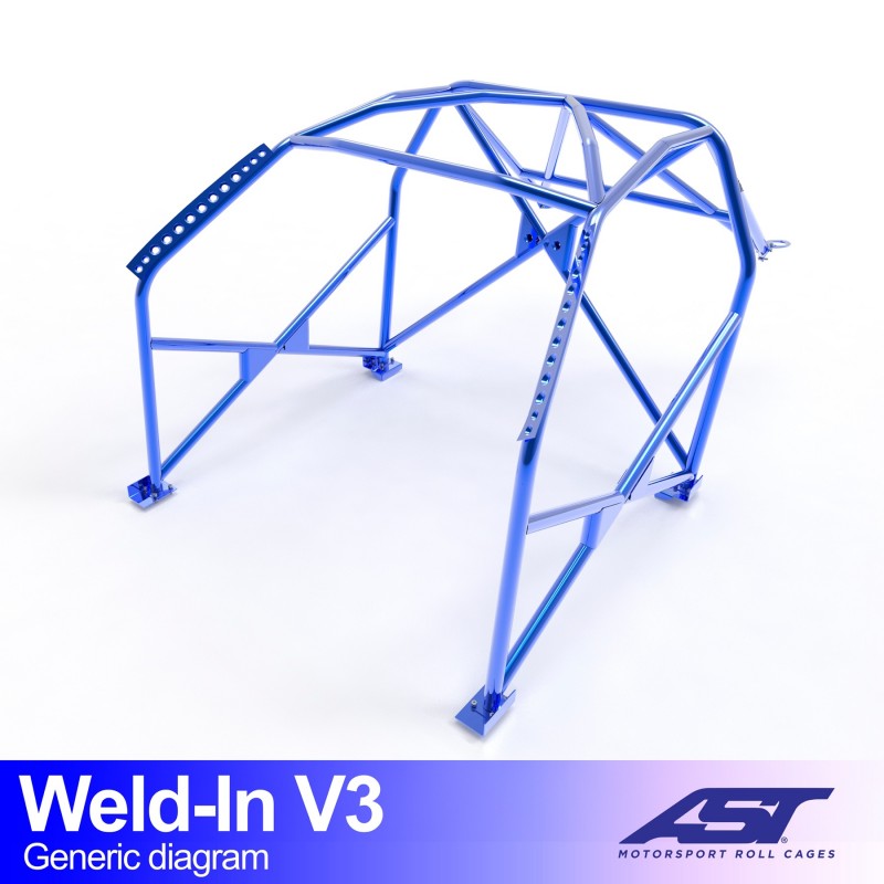 Arco de Seguridad FORD Fiesta (Mk4) 3-door Hatchback WELD IN V3