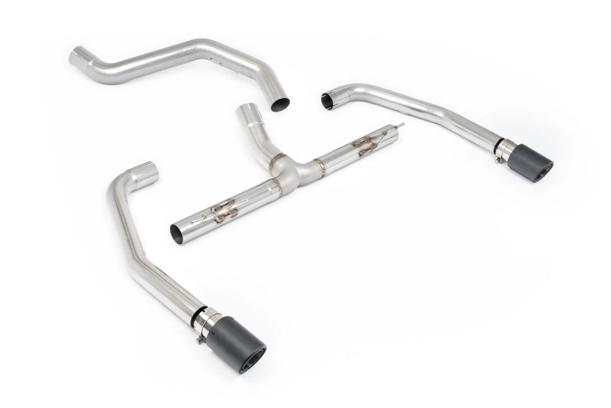 Milltek Sport Auspuffanlage passend für INEOS Grenadier B58 3. I6 Turbo Petrol & B57 3.0 I6 Turbo Diesel - ungedämpft - carbon Endrohre