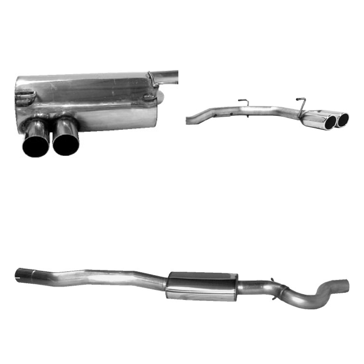 Bastuck Komplettanlage Quattro – BMW 3er E92 / 3er E93 318i / 320i / 320si bis Bj. 02/2007 Coupé(E92), Cabrio (E93)