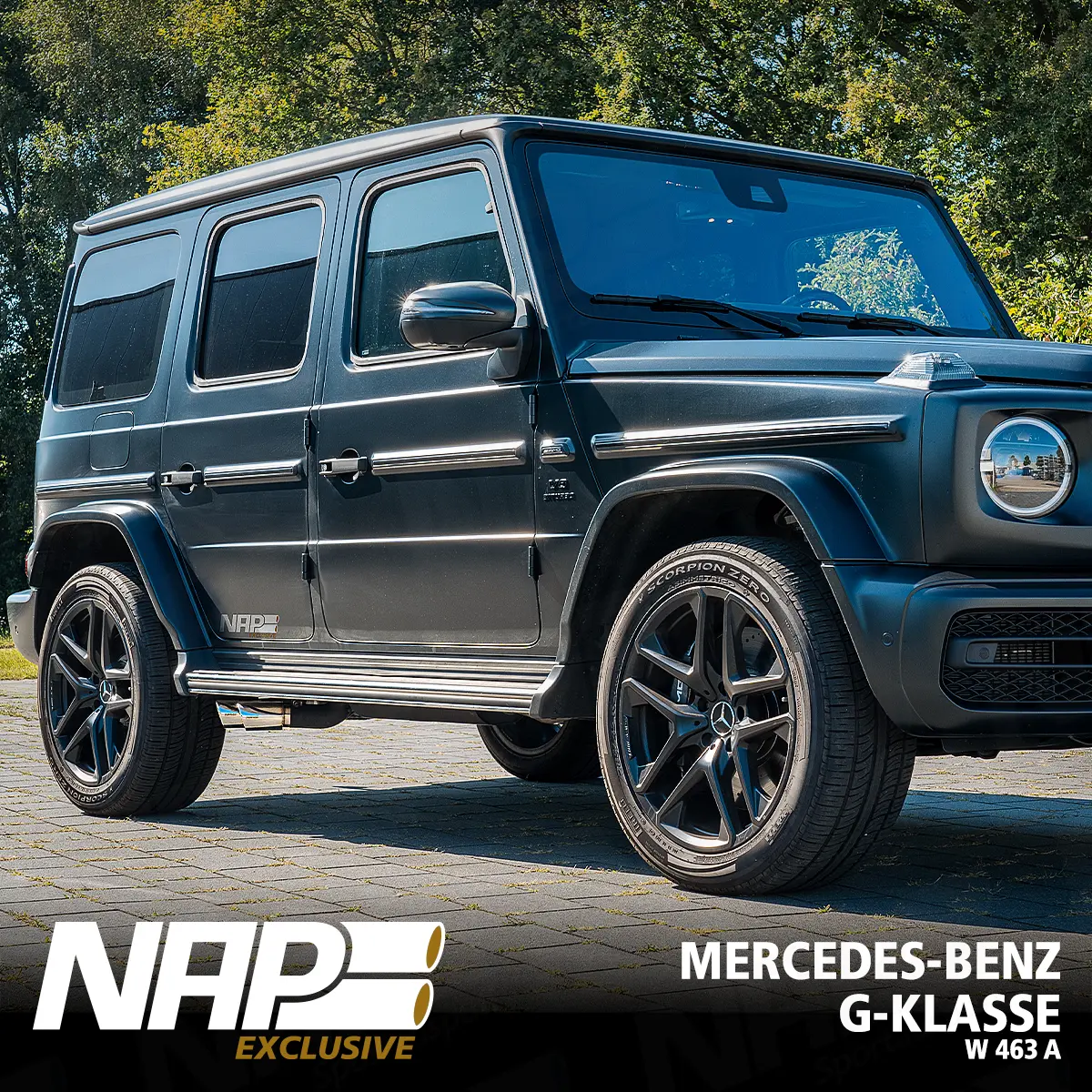 NAP Klappenauspuff passend für Mercedes-AMG G 63 (W463A)