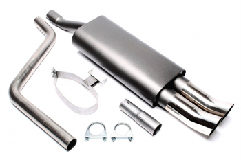 TA Technix Sportauspuff VW Polo 86C – hochgezogen, EG