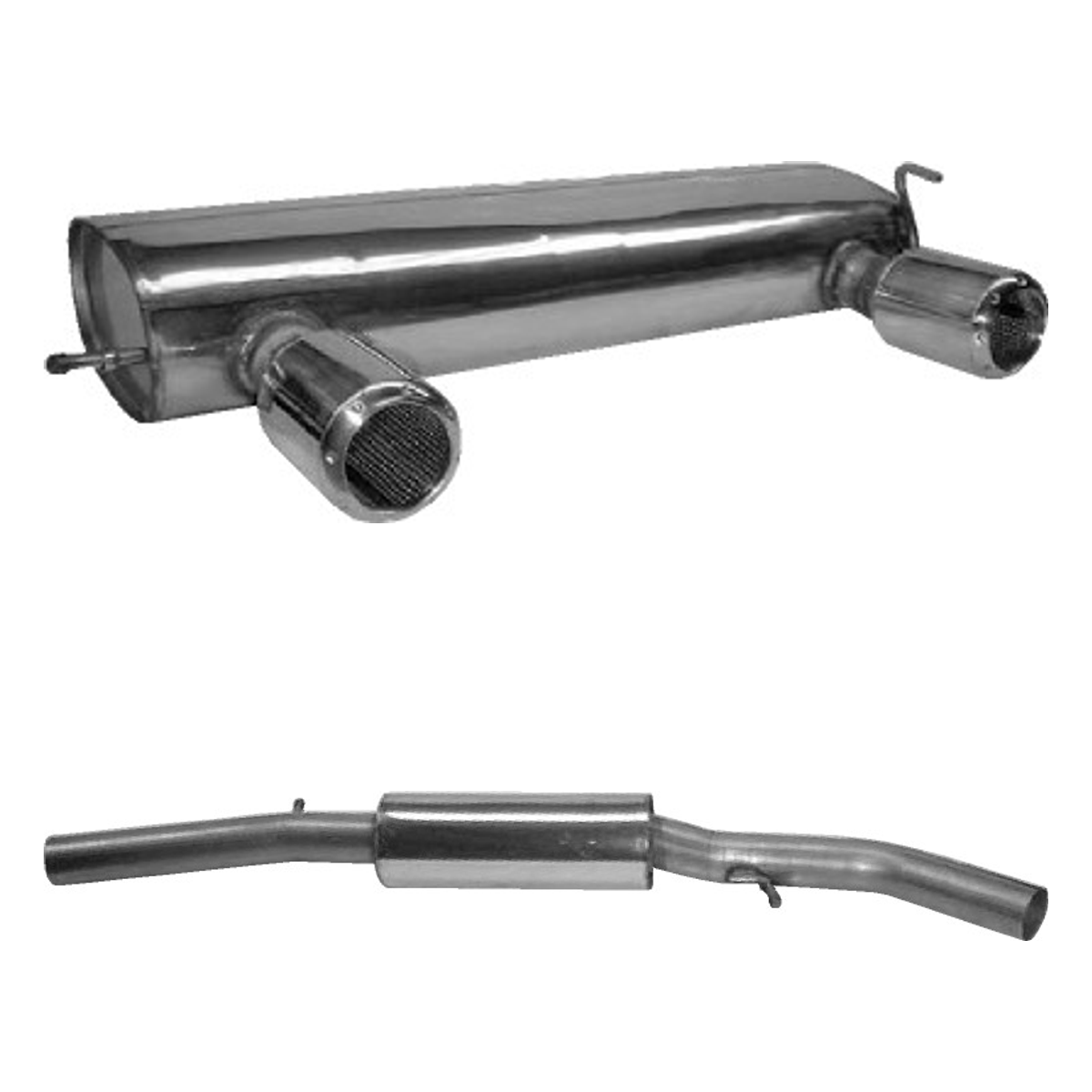 Bastuck Komplettanlage Twin – Audi TT TT 8N Quattro inkl. 3.2l V6