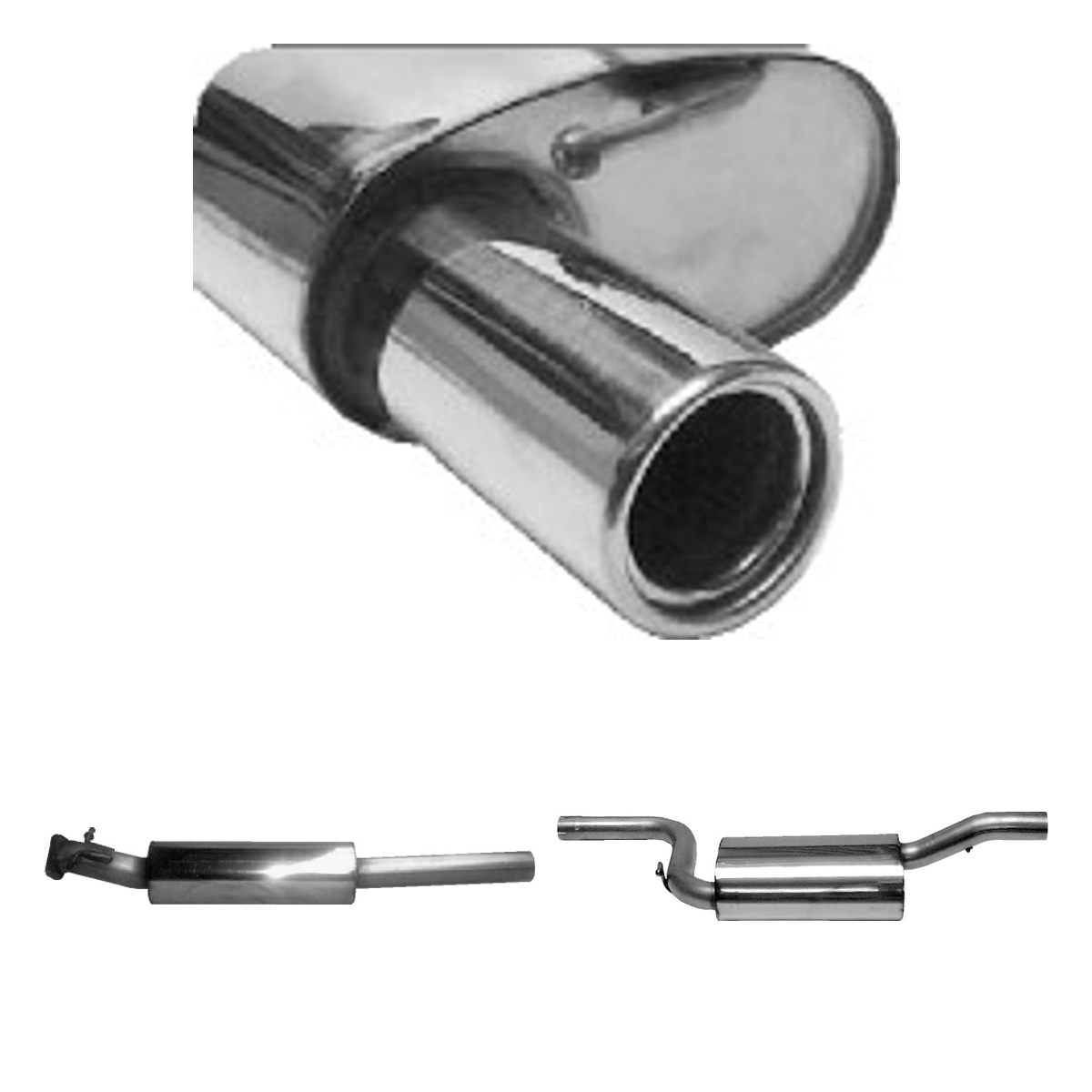 Bastuck Komplettanlage Single – Ford Focus 1 Focus 1 Schrägheck ST 170 (Bj. 2002-2004)