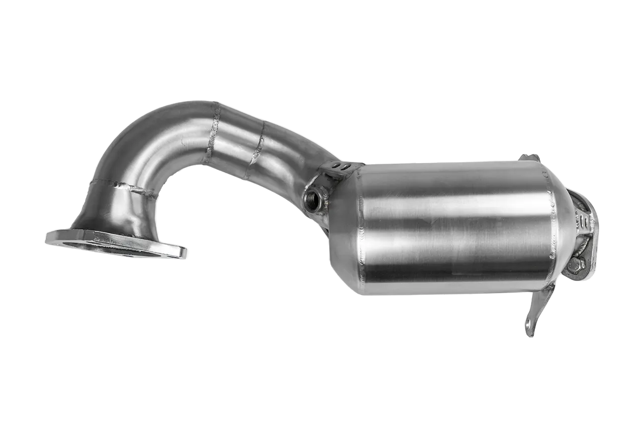 Bull-X Downpipe 2,5" VAG 1.4 TSI EA111 mit Kompressoraufladung (mit ECE*) - inkl. 100 Zellen Sportkat (ohne Betriebserlaubnis)