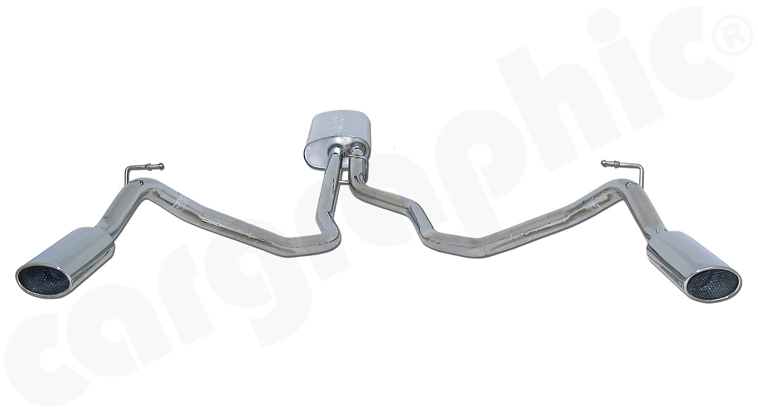 Cargraphic Abgasanlage Range Rover Sport LS TDV6 2x115x82mm oval Sound
