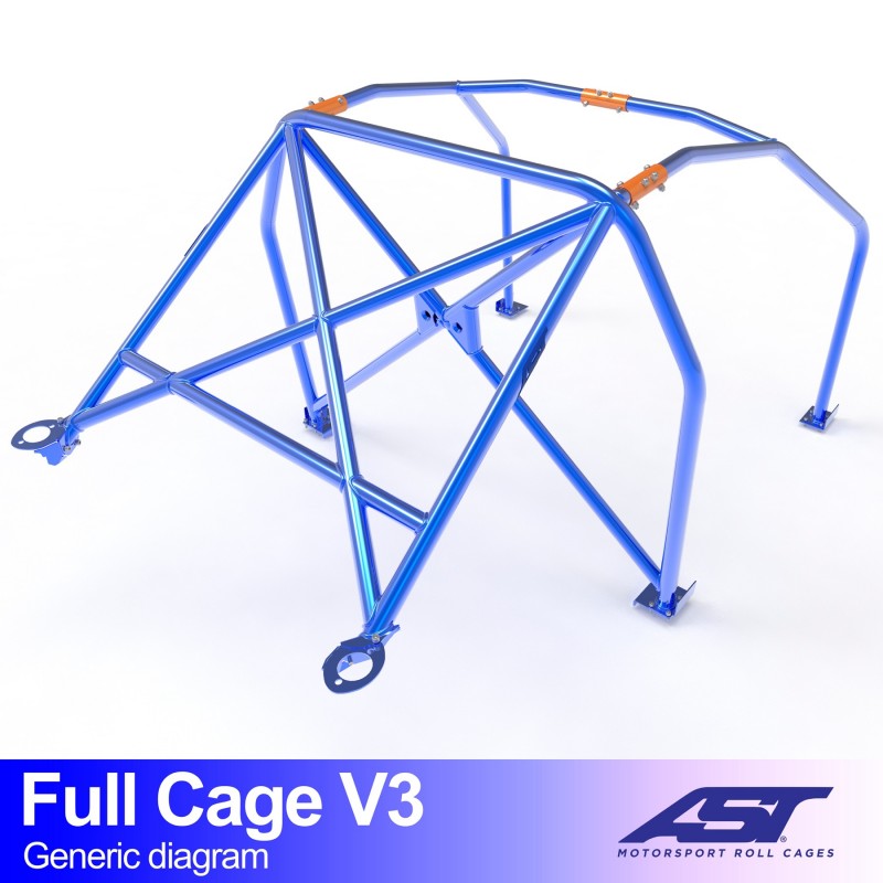Überrollkäfig  RENAULT Supercinque 3-door Hatchback FULL CAGE V3