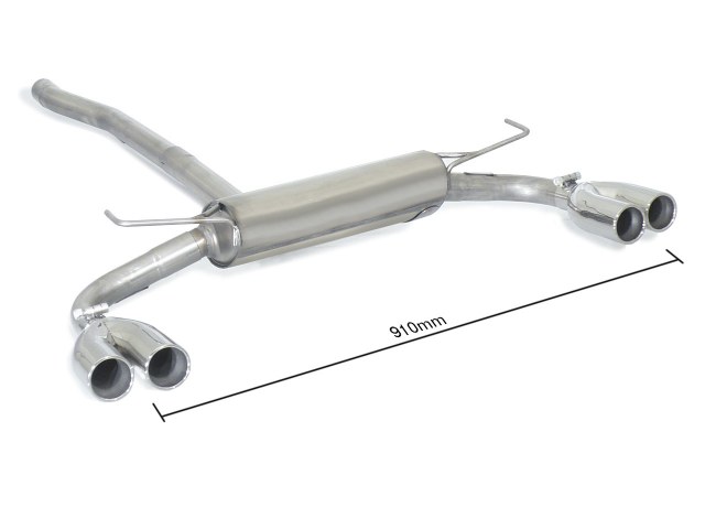 Sportauspuff Fiat 500X 1.0 T3 2x70mm ECE | Ragazzon