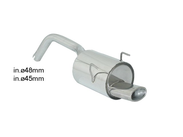 Sportauspuff Fiat Panda 1.2 115x70mm oval ECE | Ragazzon