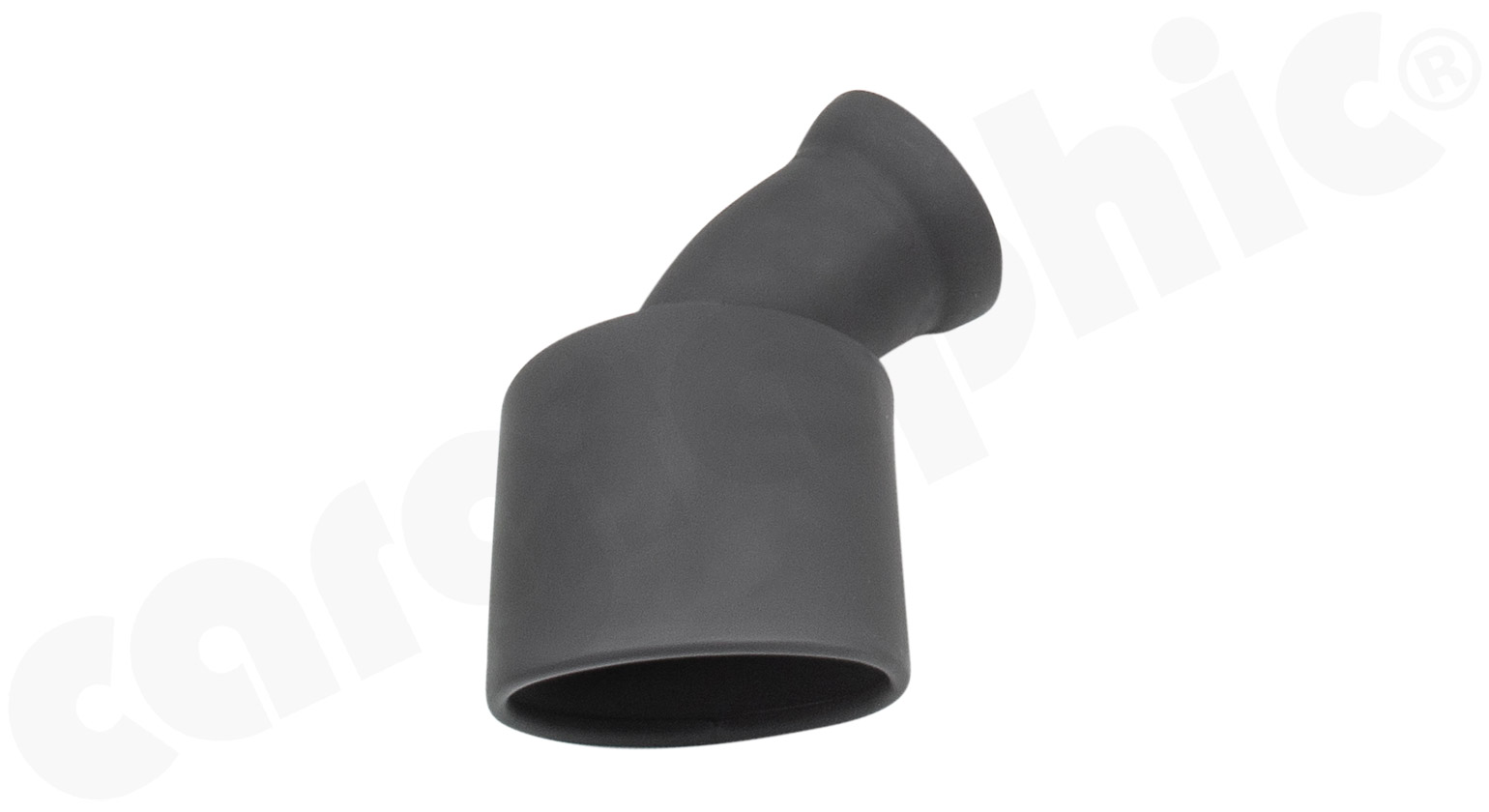 Cargraphic N-GT Sport Endrohr Porsche 968 115x85mm oval Matt-Schwarz Thermopaint