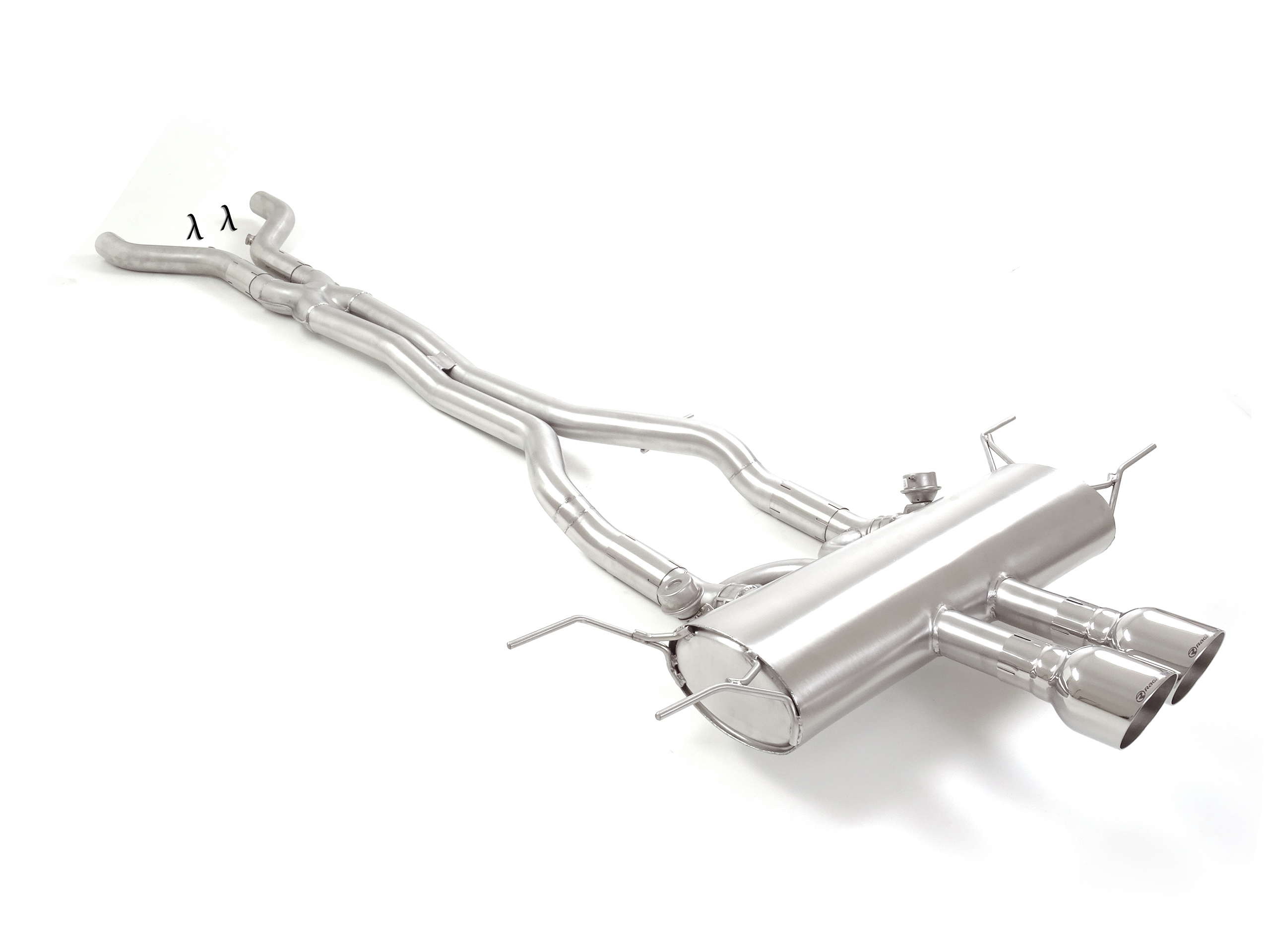 Sportauspuff Jaguar F-Type 3.0 V6 2x114mm mit Klappe | Ragazzon