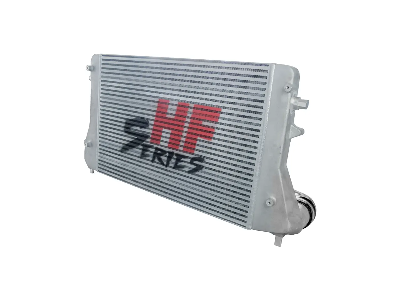 HF-Series Ladeluftkühler Kit V2 Double DIN VAG 1.8-2.0 T(F)SI / 1.6-2.0 TDI - für 2.0TDI Modelle ohne Klickanschluss