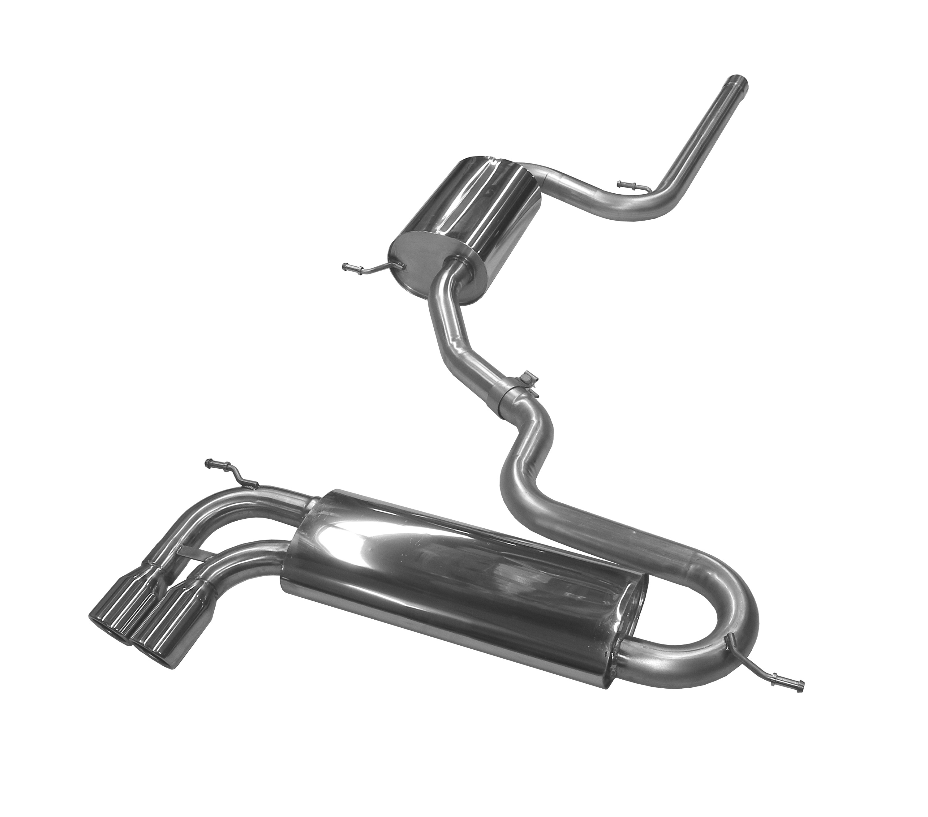 BN-Pipes Sportauspuff VW Scirocco III Typ 13 Edelstahl EG-Gutachten