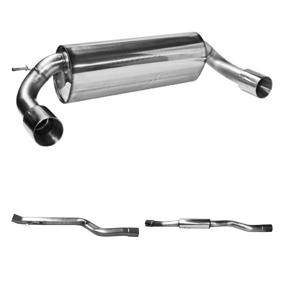 Bastuck Komplettanlage Twin – BMW 4er F32/F33/F36 4er F32/F33/F36 2.0l Turbo Facelift ab 2015