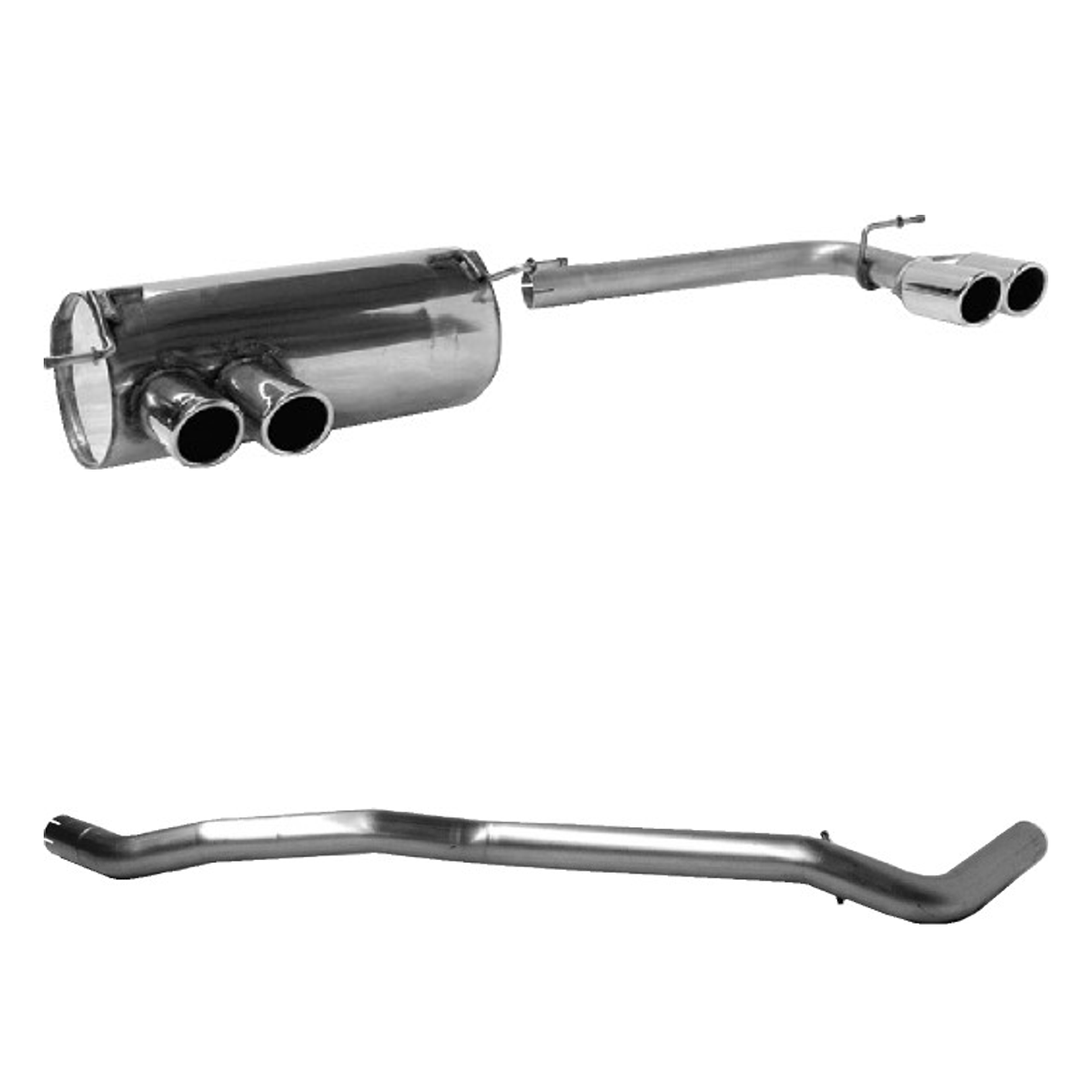 Bastuck Komplettanlage Quattro – BMW 1er E81 / 1er E87 118d / 120d