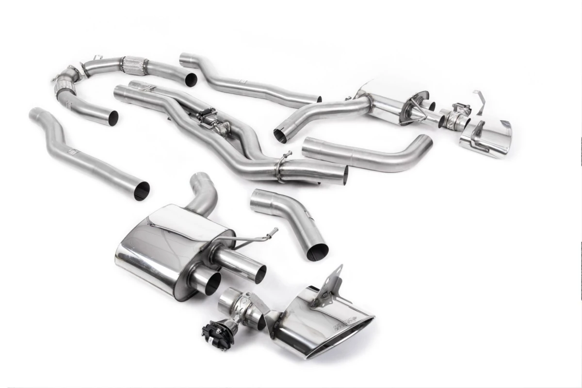 Milltek Klappen Sportauspuff passend für Audi RS6 & RS7 4.0 V8 bi-turbo - polierte Endrohre