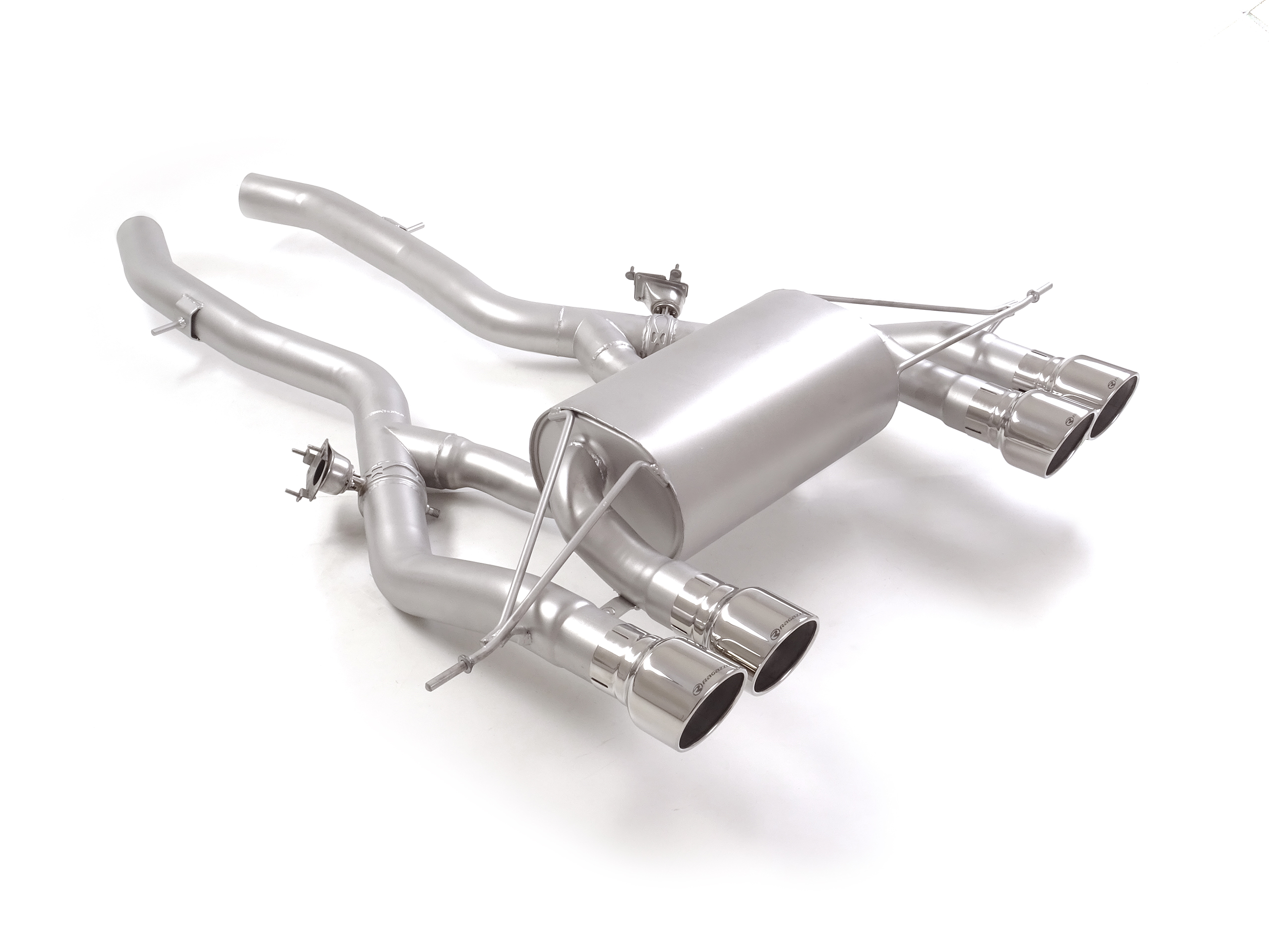 Sportauspuff BMW M3 G80 2x102mm mit Klappe ECE | Ragazzon