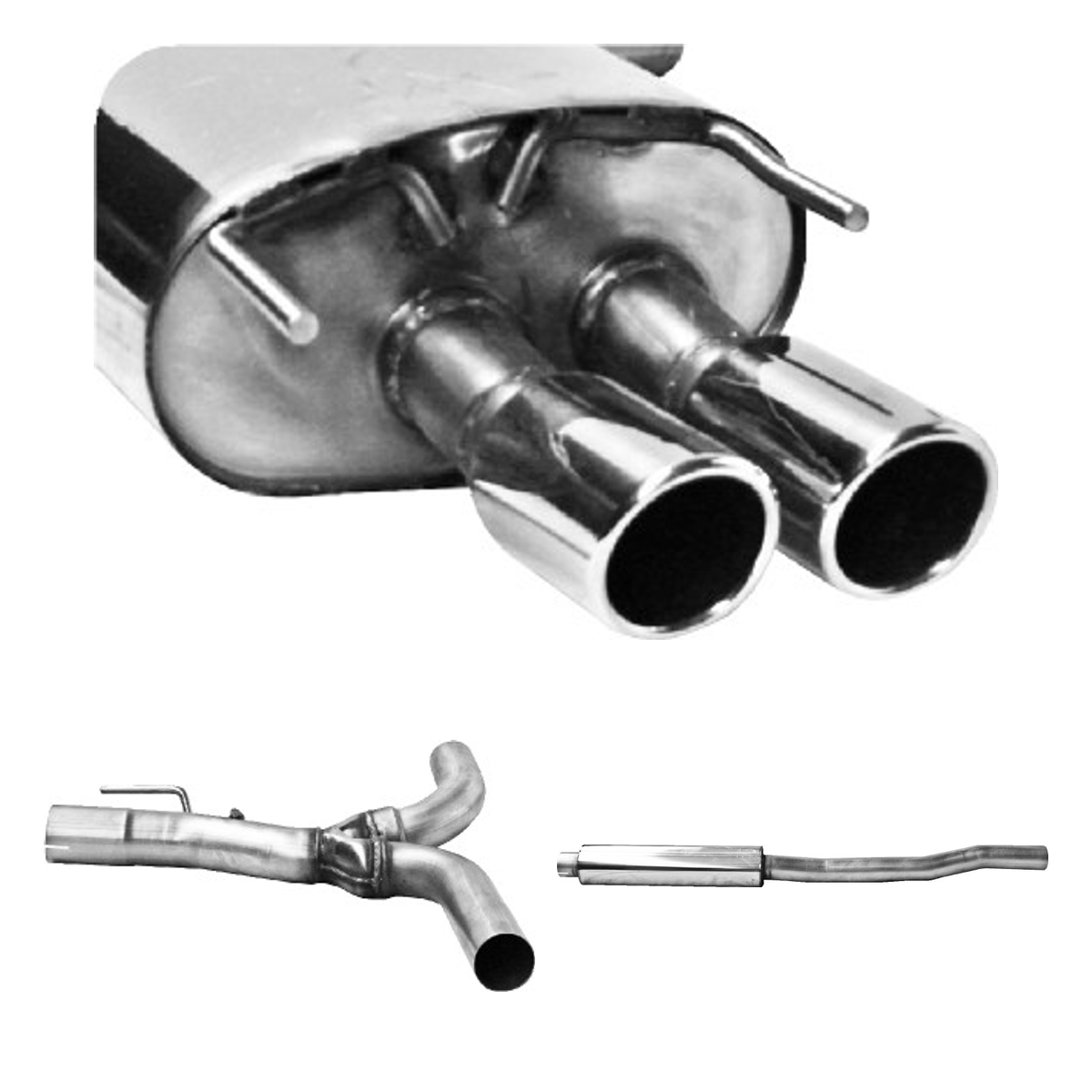 Bastuck Komplettanlage Quattro – Opel Insignia A Insignia Limousine 4WD
