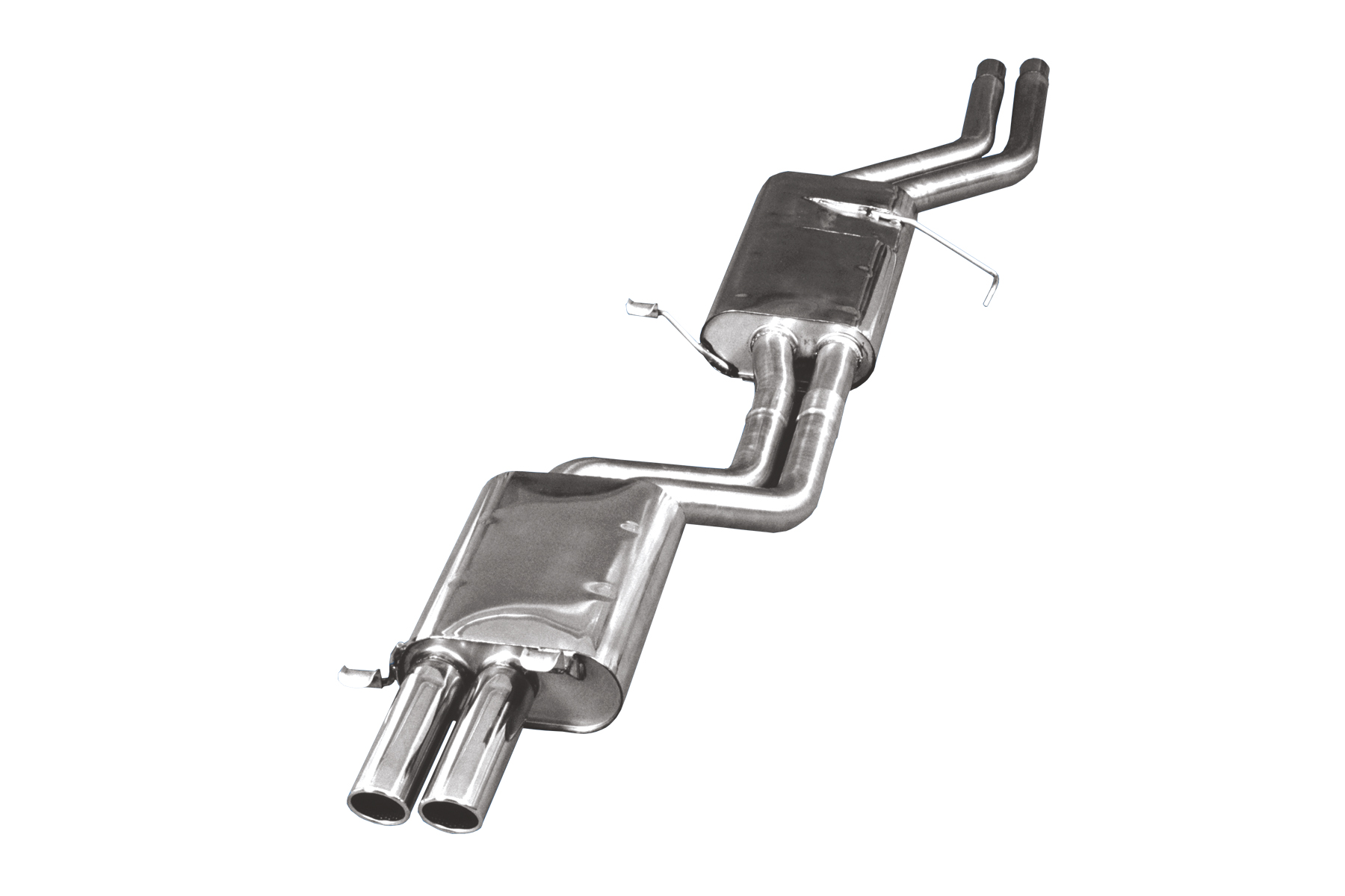 BN-Pipes Sportauspuff eintragungsfrei 2x60mm Audi 200 44Q 20V Turbo
