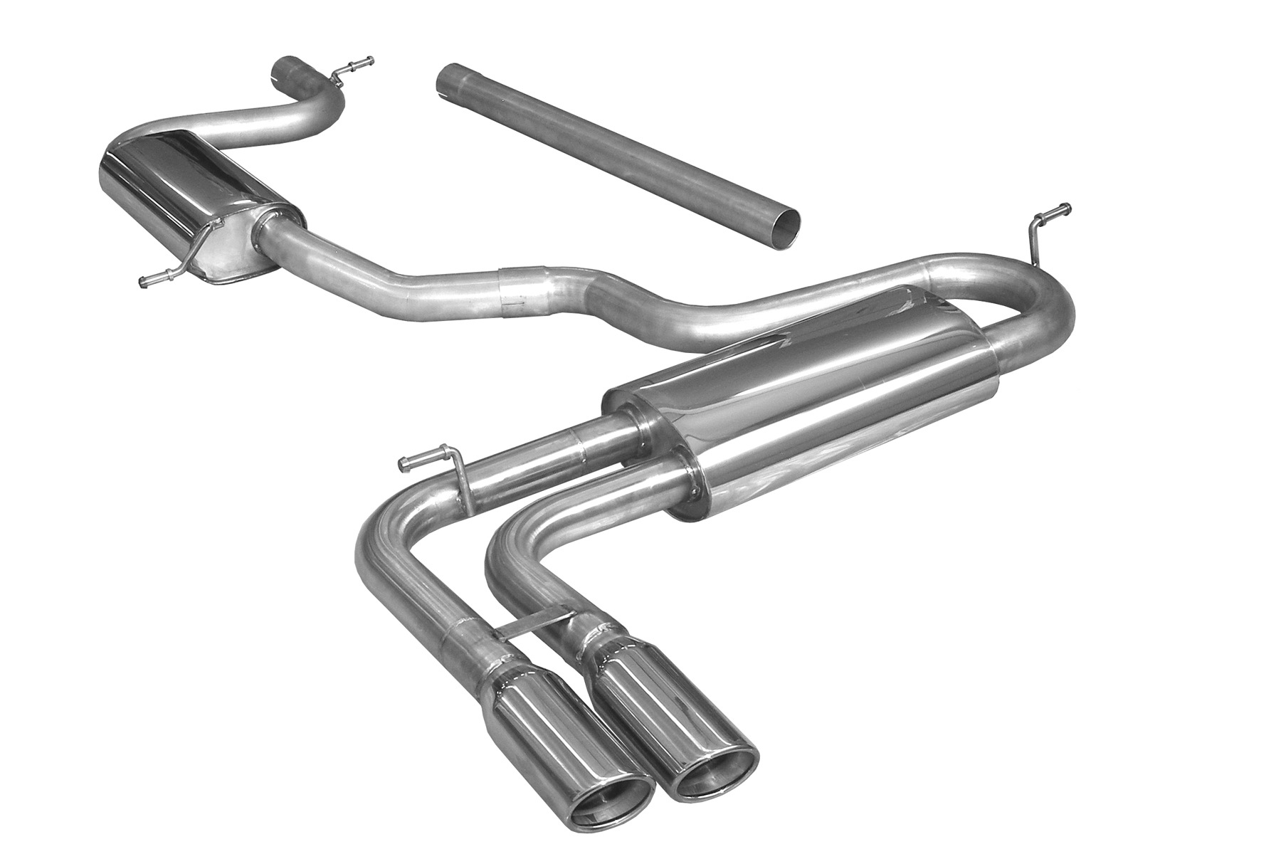 BN-Pipes Sportauspuff eintragungsfrei 60mm Audi A3 8V 1.4-2.0