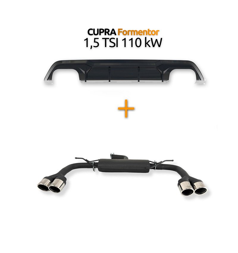 Ulter Sport Sportauspuff inkl. Diffusor für CUPRA Formentor