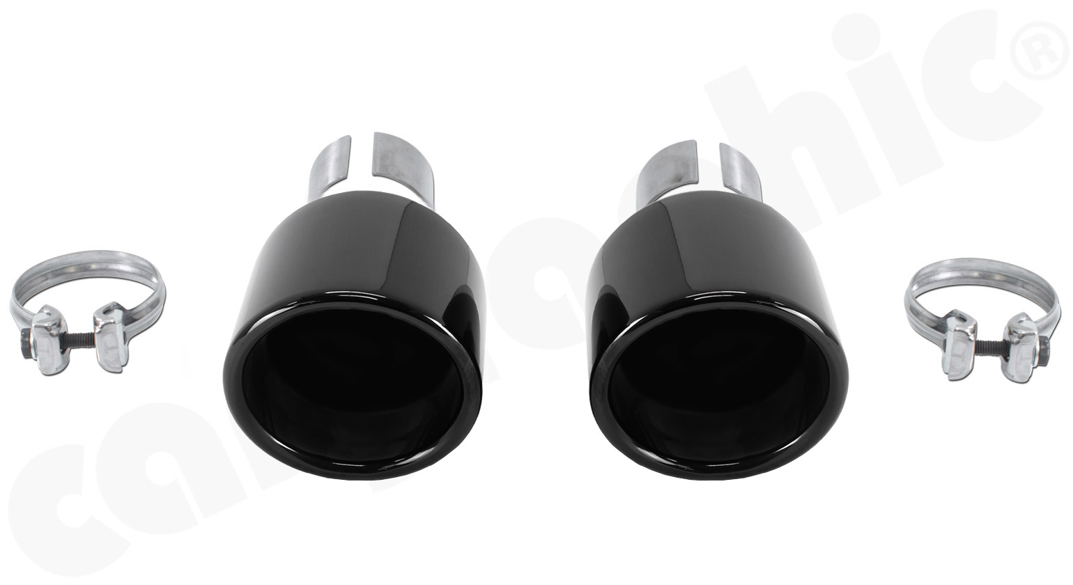CARGRAPHIC Sport Endrohre für OE Endschalldämpfer für Porsche 718 Boxster / Cayman GTS GT4 RS 4,0L 3,8L