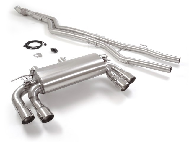 Sportauspuff BMW M2 F87 2x90mm mit Klappe ECE | Ragazzon