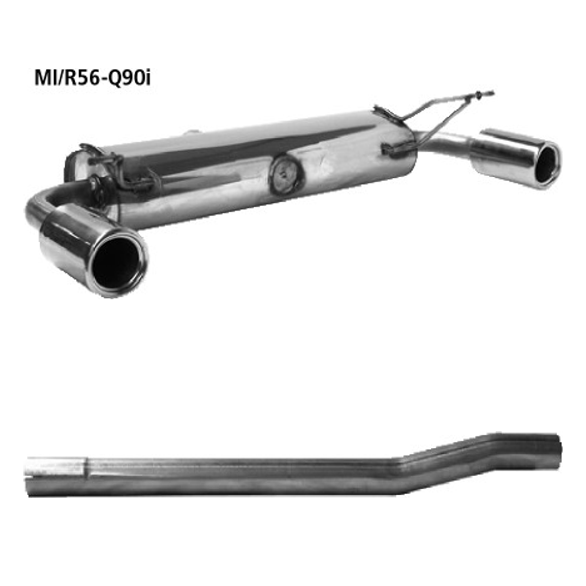 Bastuck Endschalldämpfer Twin – BMW Mini R56 Mini R56 One / Cooper