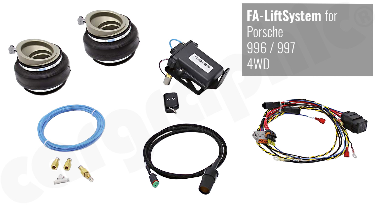 Cargraphic VA-LiftSystem Evolution Upgrade-Kit Porsche 996/997 Carrera 4 Turbo (4WD)