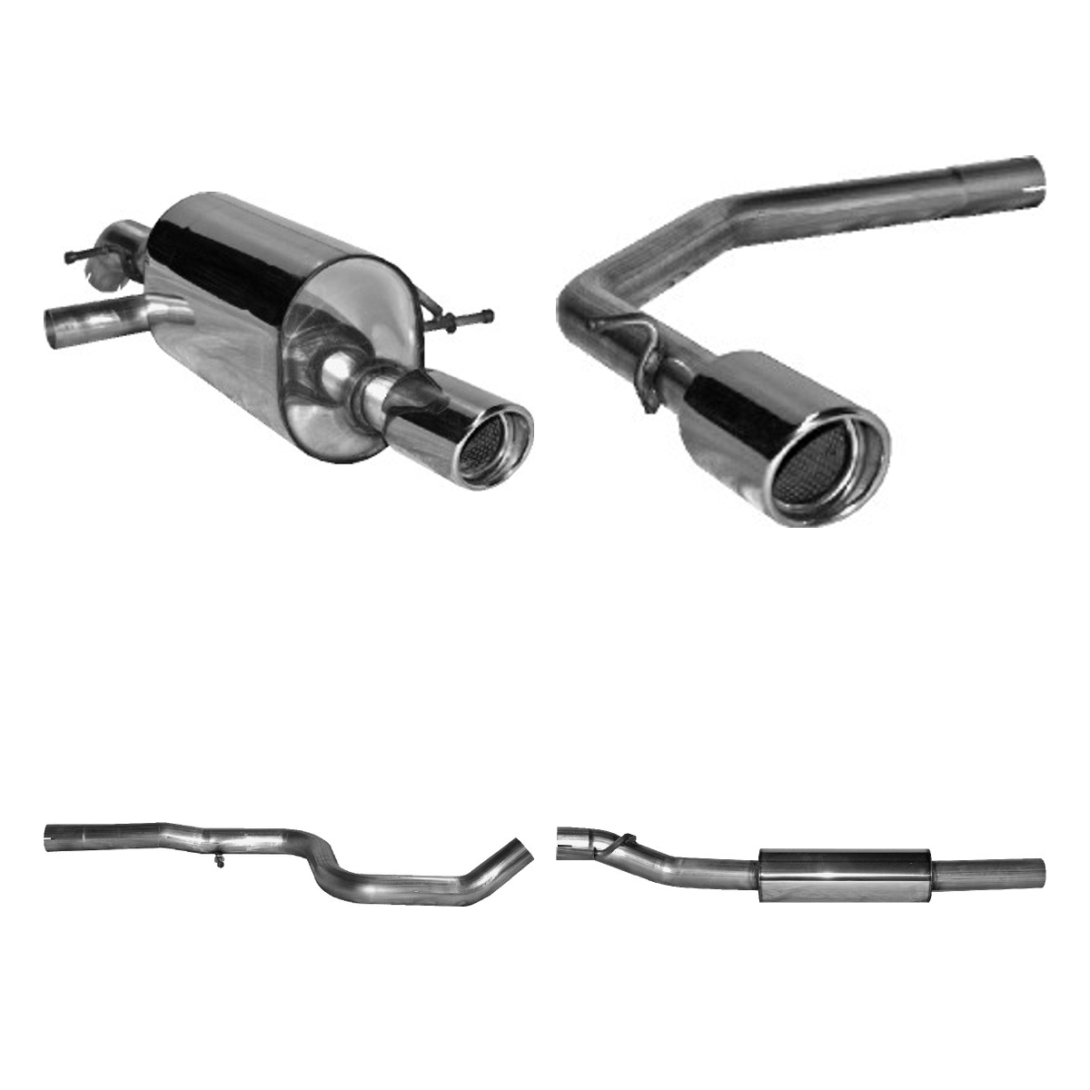 Bastuck Komplettanlage Twin – Citroen C2 C2