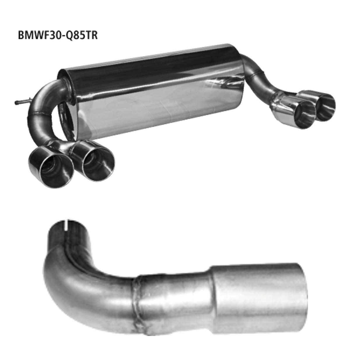 Bastuck Endschalldämpfer Quattro – BMW 4er F32/F33/F36 4er F32/F33/F36 4 Zylinder Diesel Facelift ab 2015