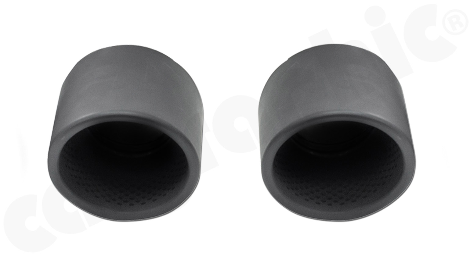 Cargraphic Endrohre Porsche 718 Boxster/Cayman 2x100mm eingerollt Matt-Schwarz
