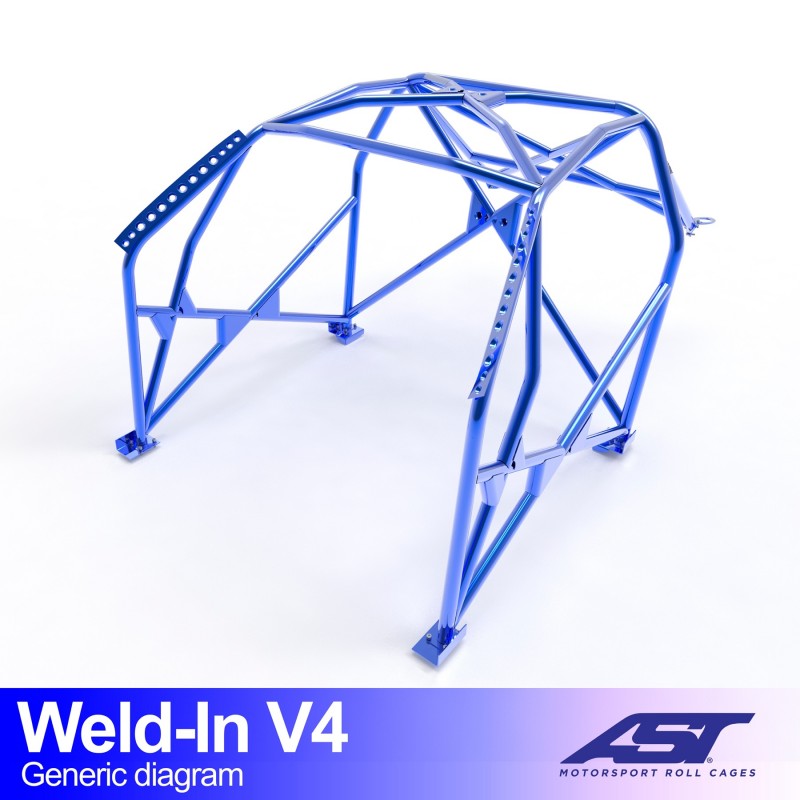 Kafig VOLKSWAGEN Corrado (Typ 53i) 3-door Coupe WELD IN V4