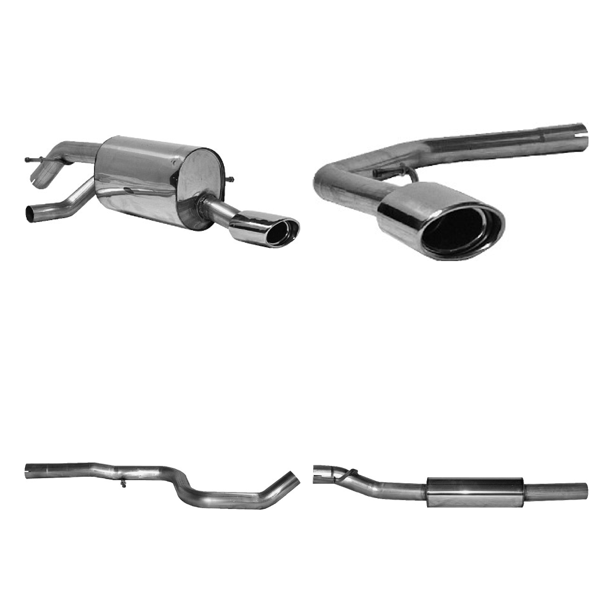 Bastuck Komplettanlage Twin – Peugeot 207 207