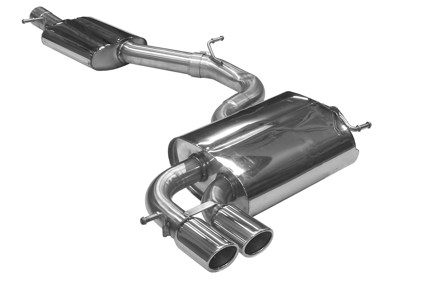 BN-Pipes Sportauspuff Skoda Yeti 5L 4x4 Edelstahl EG-Gutachten