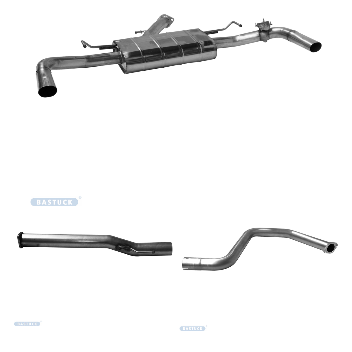 Bastuck Komplettanlage Twin – Kia ProCeed CD GT (2019) ProCeed CD GT 1.6 T-GDI ab Baujahr 2019