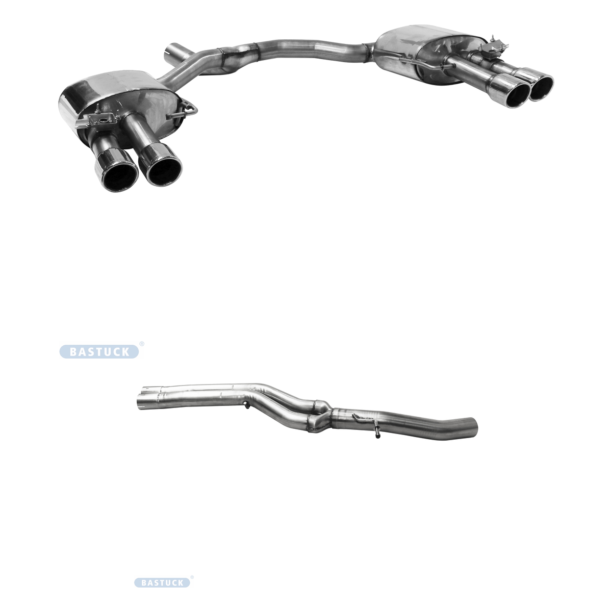 Bastuck Komplettanlage Quattro – Audi S4 B9 / S5 F5 S4 B9 / S5 F5 ab Baujahr 2016