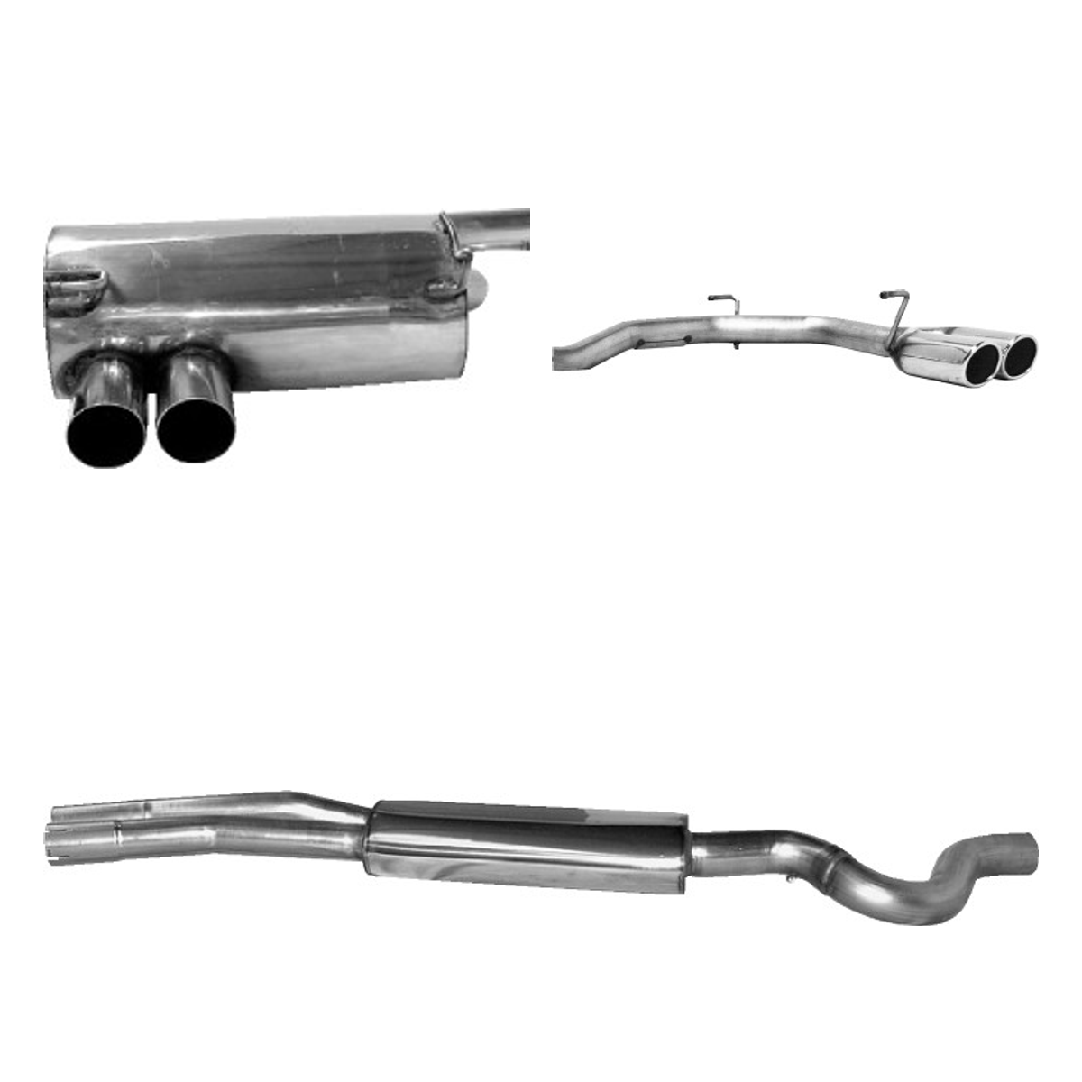 Bastuck Komplettanlage Quattro – BMW 3er E92 / 3er E93 325i / 330i bis Bj. 02/2007 Coupé(E92), Cabrio (E93)