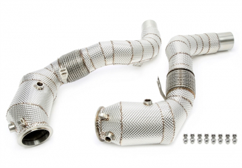 TA Technix Downpipe mit Katalysator BMW N63-B44 - Edelstahl
