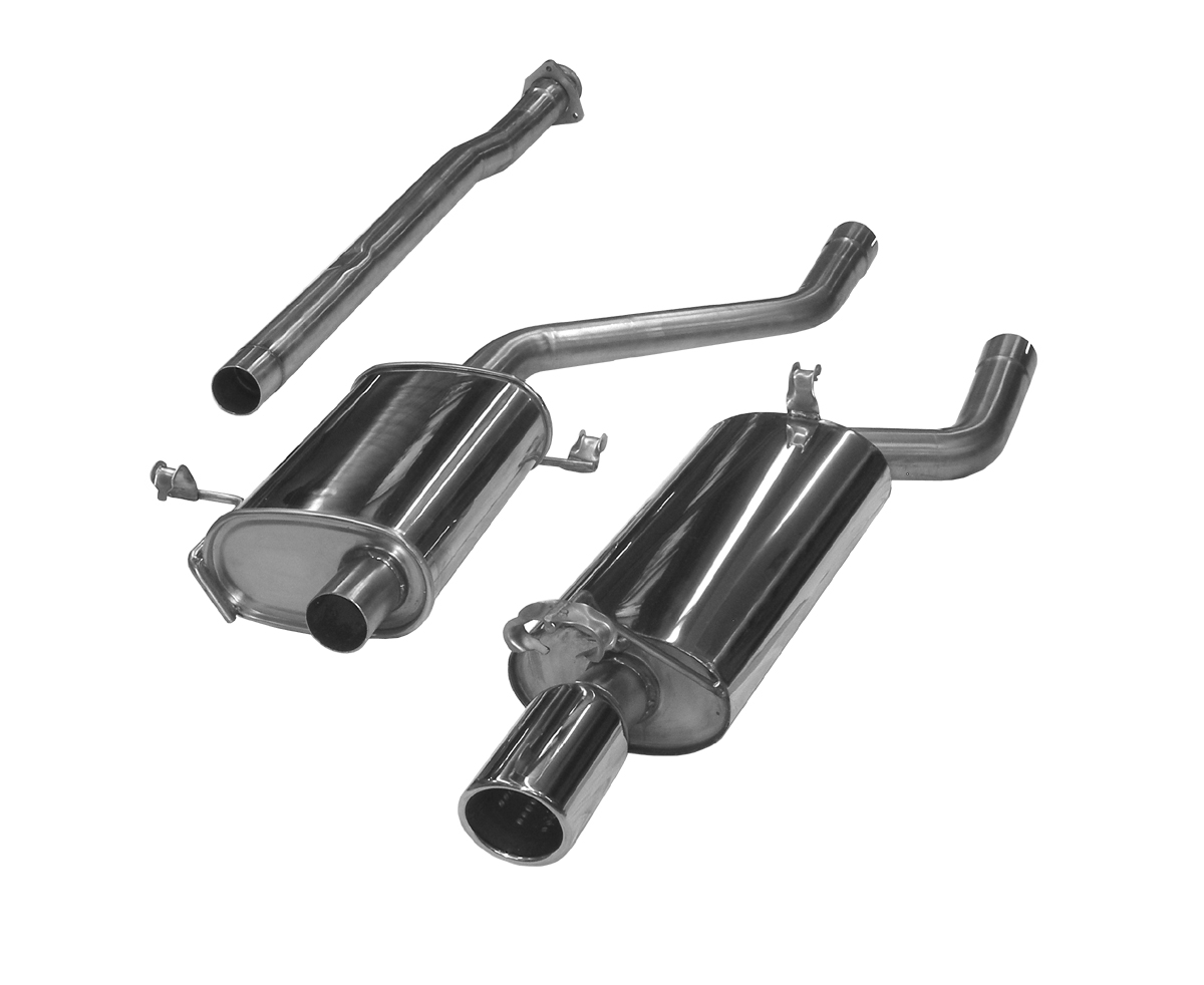 BN-Pipes Sportauspuff eintragungsfrei 60mm Audi 100 44Q Quattro