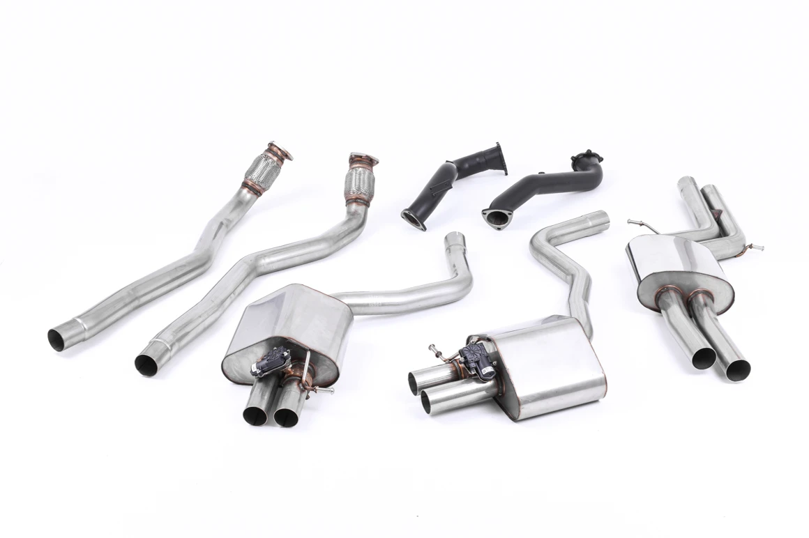 Milltek Sport Sportauspuff passend für Audi RS6 & RS7 C7 Sportback 4.0 V8 TFSI Bi-Turbo quattro gedämpft - für Milltek-Anlage