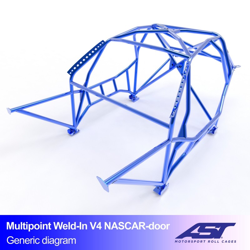 Kafig BMW 5-Series (E34) 5-door Touring MULTIPOINT WELD IN V4 NASCAR-door für drift