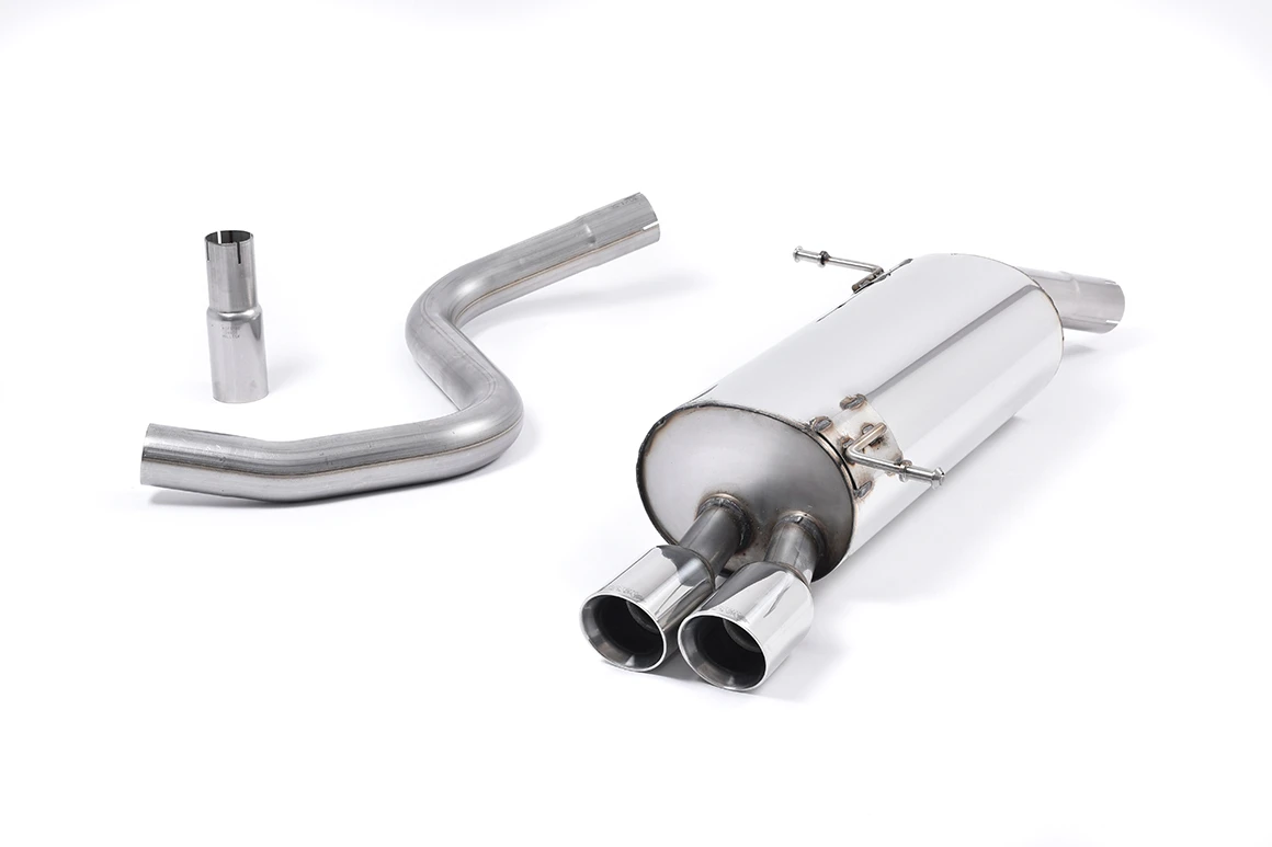 Milltek Sport Auspuffanlage passend für Ford Fiesta MK7 1.6 Duratec Ti-VCT & Zetec S mit serienmäßiger OEM-Downpipe und Katalysator