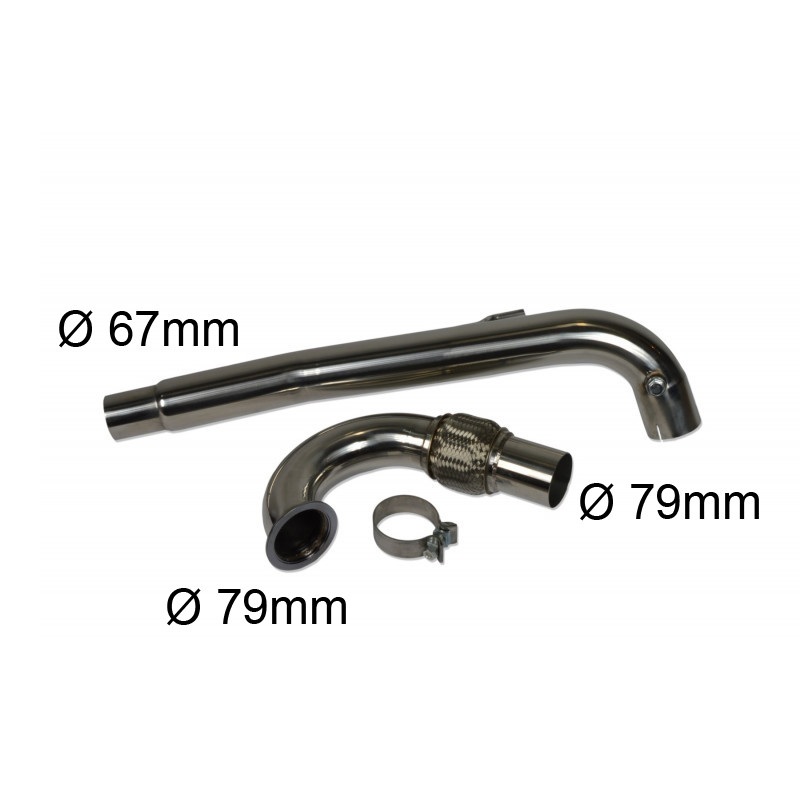 Downpipe Audi A3 / VW Golf VII 2.0 TFSI/TSI – ohne Kat