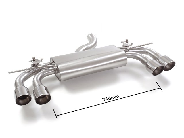 Sportauspuff VW Golf 7 R 2.0 TSI 2x102mm mit Klappe ECE | Ragazzon