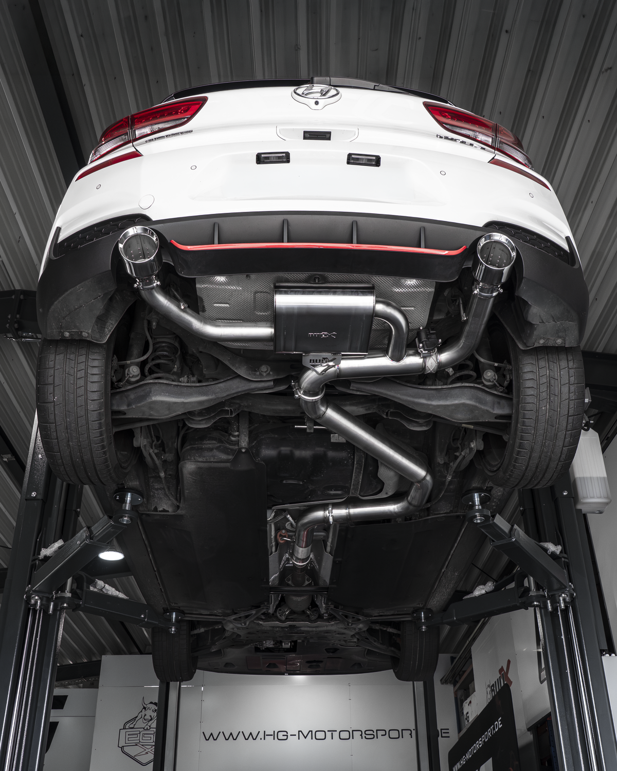 EGO-X Abgasanlage 3,5" Hyundai i30N Performance 2.0L OPF Vorfacelift inkl. Facelift mit ECE