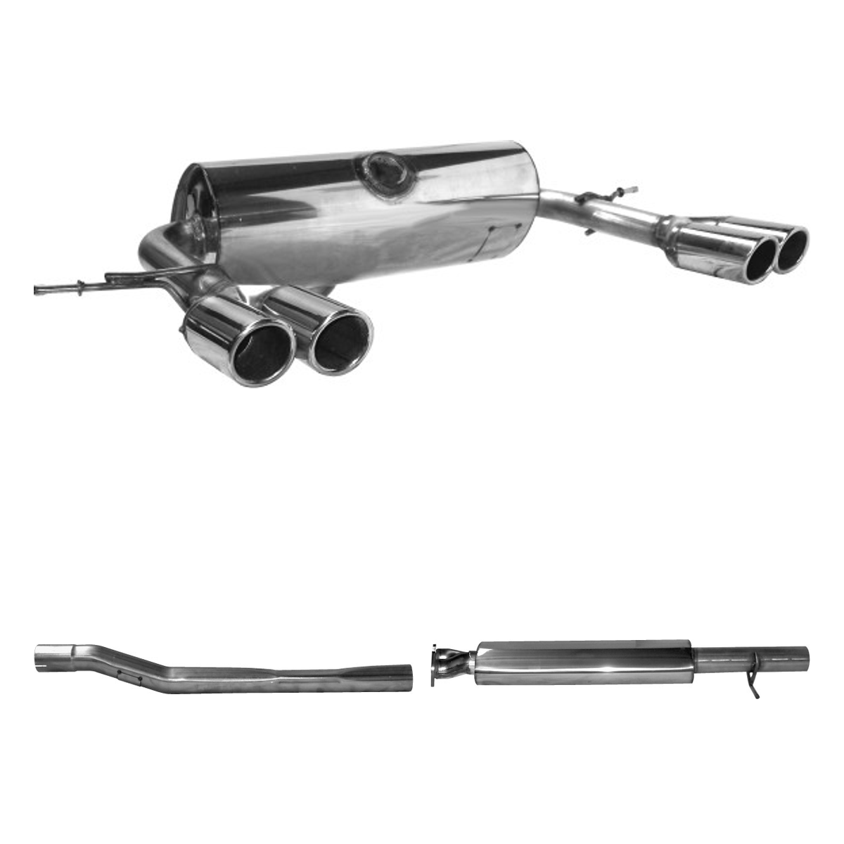 Bastuck Komplettanlage Quattro – Volvo XC90 XC90 6 Zyl. Sauger